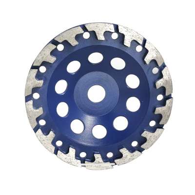 7 inch Abrasive T type concrete concave diamond stone grinding cup wheel