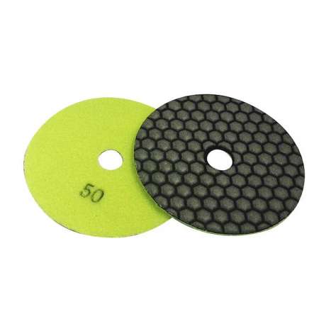 4 inch no-woven fiber dust removing microfiber abrasive Polishing Pads for grinding concrete stone